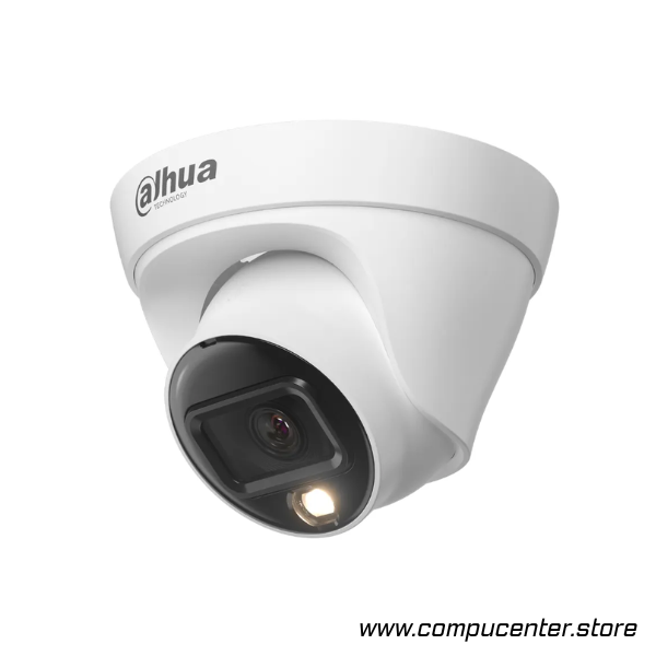 Cámara IP domo, full color, 2 MP, plastico, metal