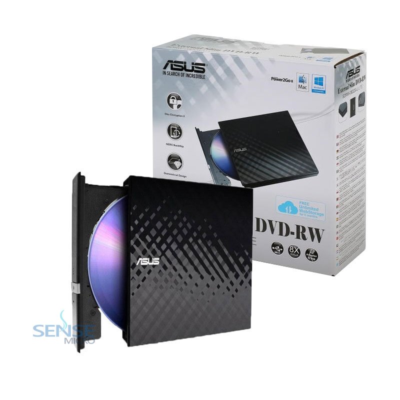 Lector-Grabador DVD Externo, USB 2.0