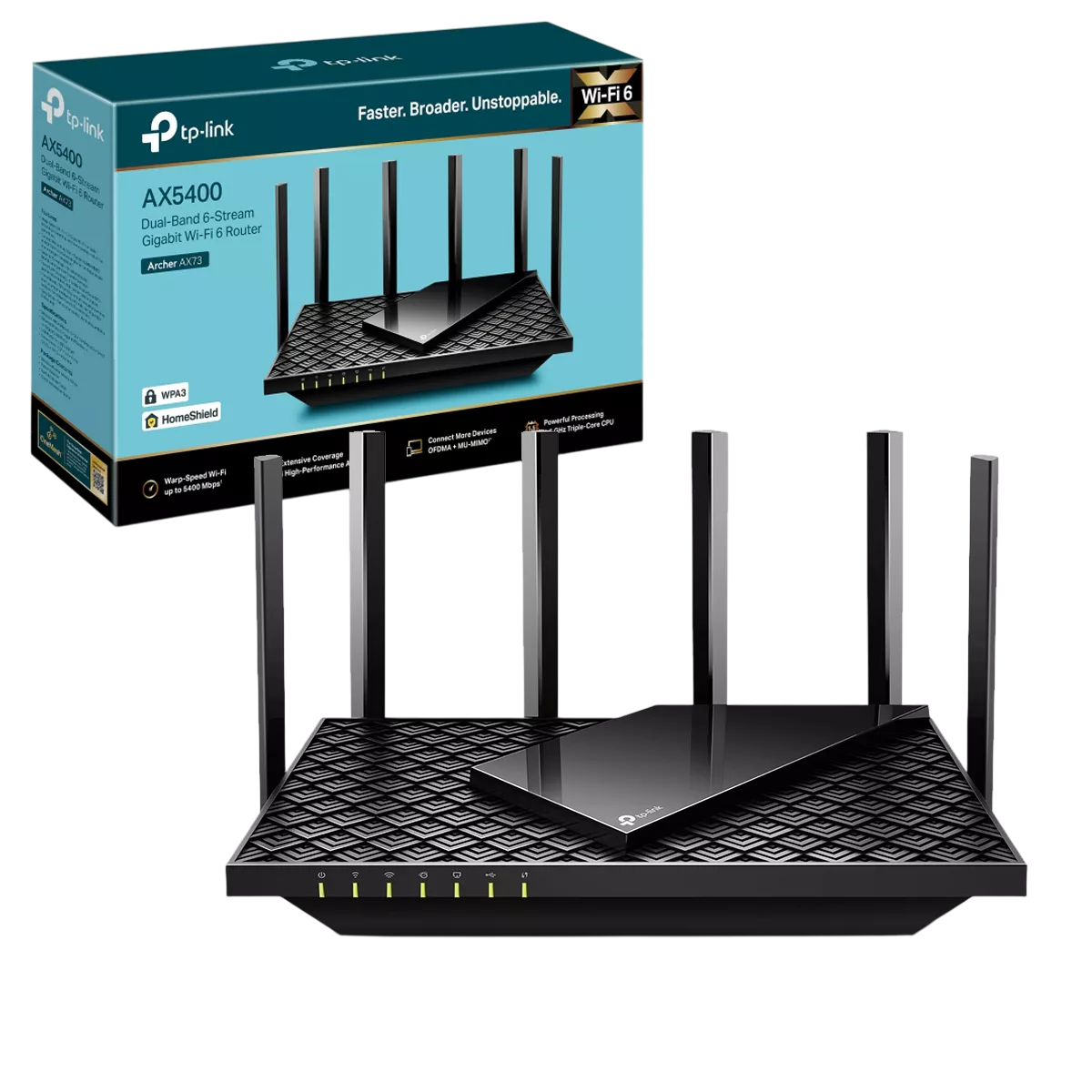 TP-Link Router Inalámbrico, Wi-Fi 6, Doble Banda Gigabit,