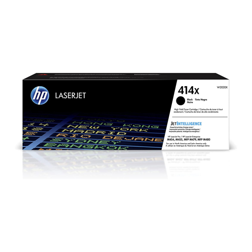 Tóner HP Alto Rendimiento 414X, Negro, PARA M454/M479, REND. 7.500 PAGINAS APROX.