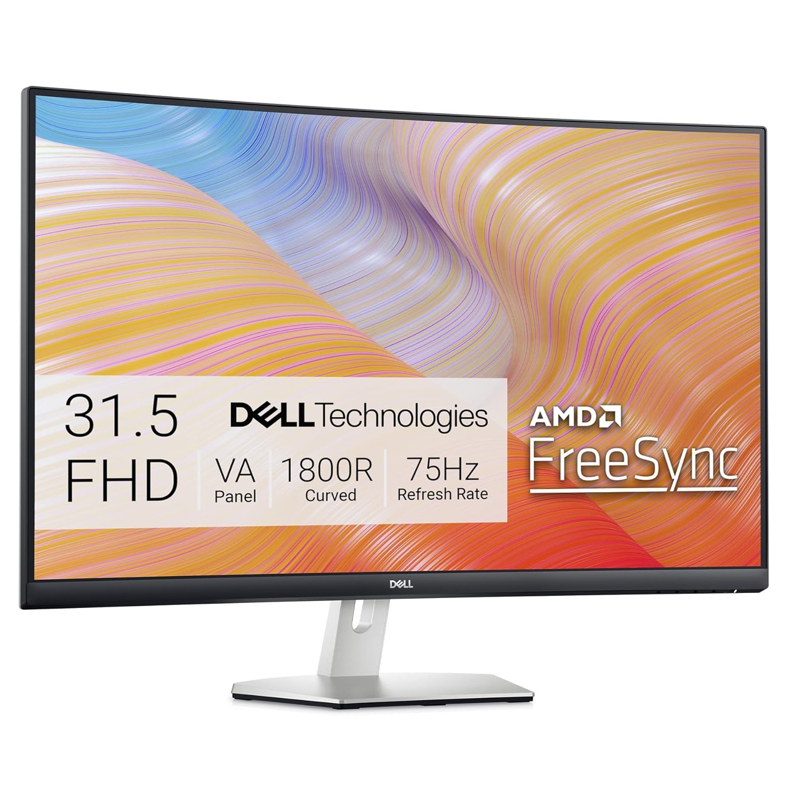 MONITOR CURVO DELL, 32" Full HD (1080p), 75 Hz, VA, HDMI