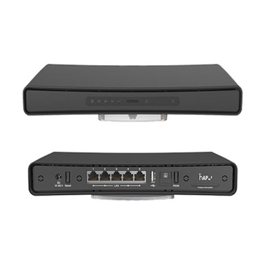 MikroTik, Router LTE, hAP ac3 LTE6 Kit, 5 x RJ45 1000Mb/s, 1 x USB, 1 x microSIM