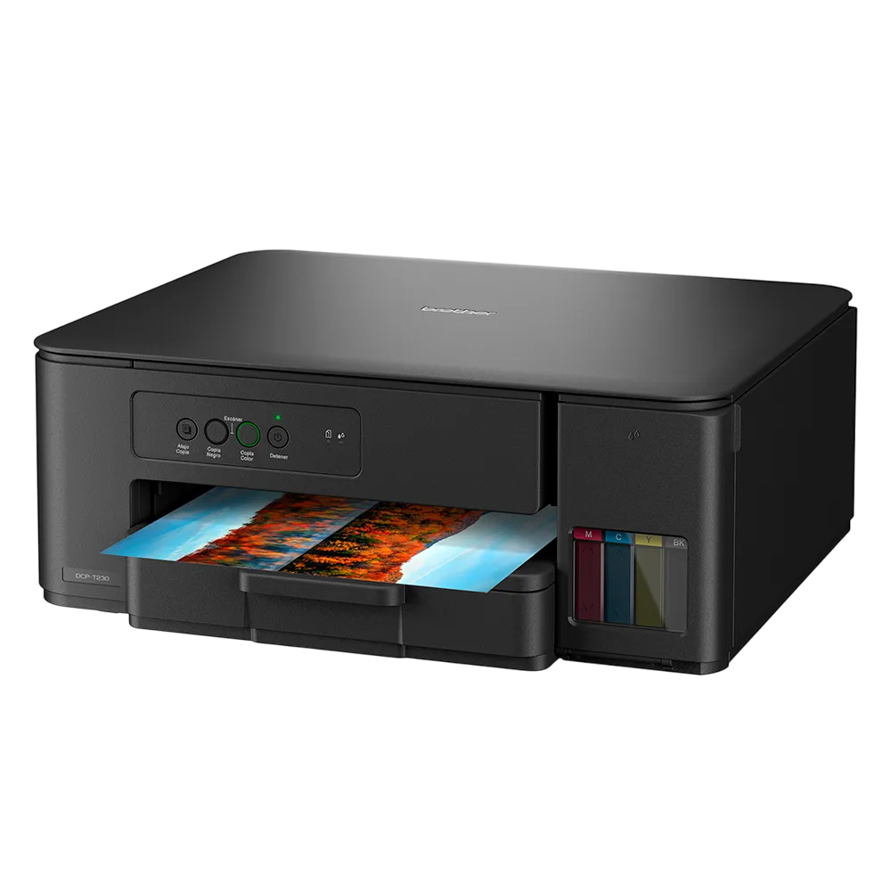 Impresora Brother, Inyección de tinta continua a color, Imprime, copia y escanea, USB 2.0