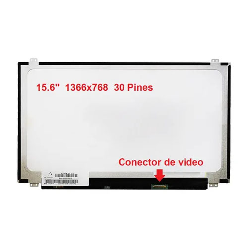 Pantalla de repuestos para laptop de 15.6 plg HD, Slim, 30 pines