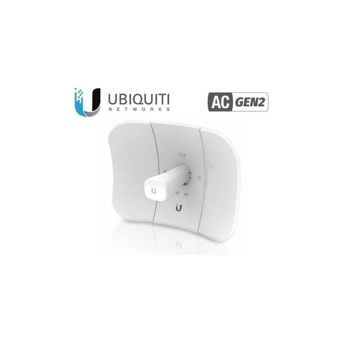 Antena de Enlace Ubiquiti LiteBeam - Puente inalámbrico LAN(100 Mb), GigE, AirMax AC, color blanco