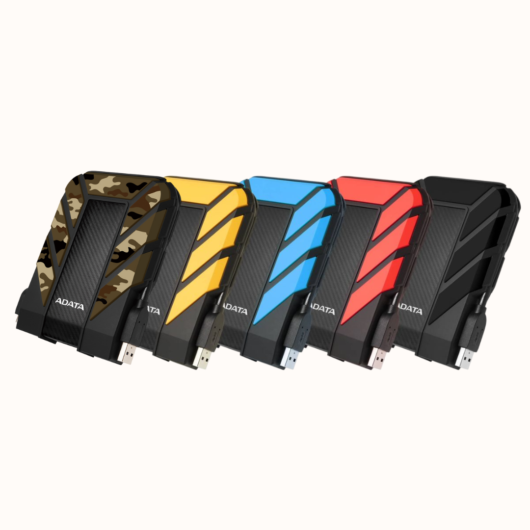 Disco Duro Externo, 2TB, USB 3.0, Grado Militar, A Prueba de Agua y Golpes - para Mac/PC