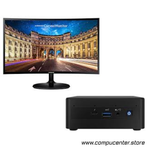 Mini PC ASUS 13 PRO, Intel i5-1340, 16GB RAM, Disco SSD 500GB, WiFi, Bluetooth, HDMI, Win 11, monitor 24" curvo