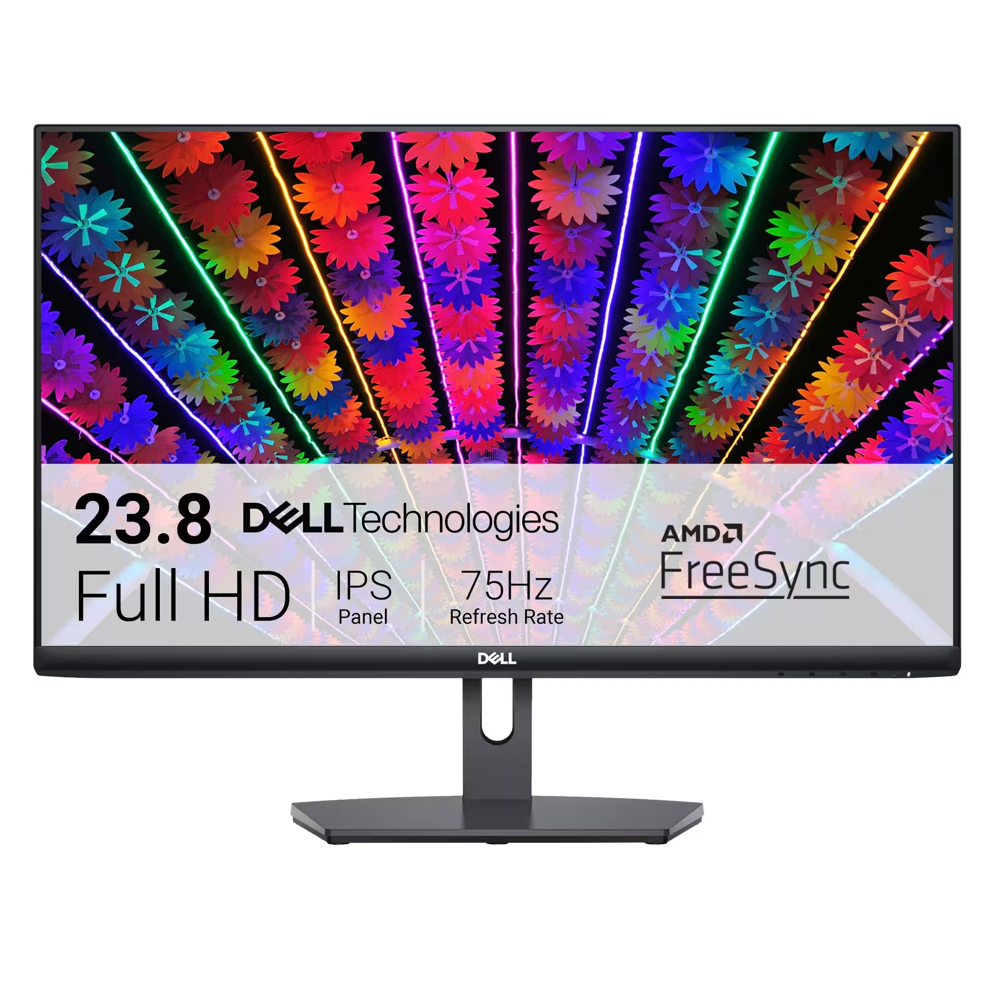 MONITOR DELL, 24" Full HD (1080p), 75HZ, 4MS, IPS, HDMI