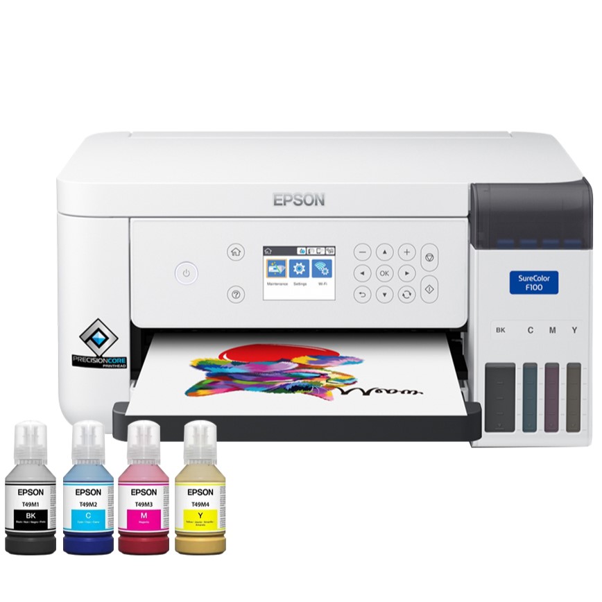 IMPRESORA EPSON DE SUBLIMACION CON SISTEMA CONTINUO SURCOLOR F170, VELOCIDAD A4 65SEG. USB, INALAMBRICO Y ETHERNET