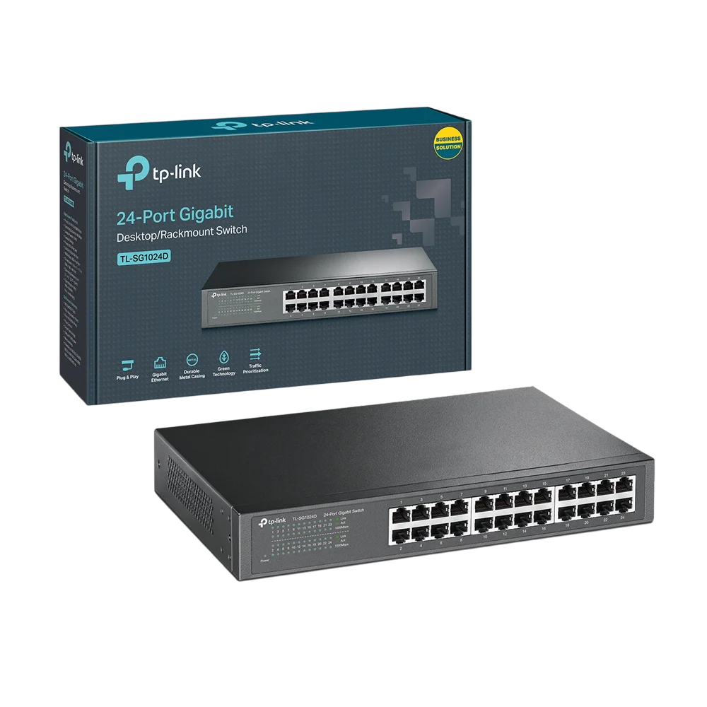 SWITCH TP LINK 24 PUERTOS, 10/100MBPS.