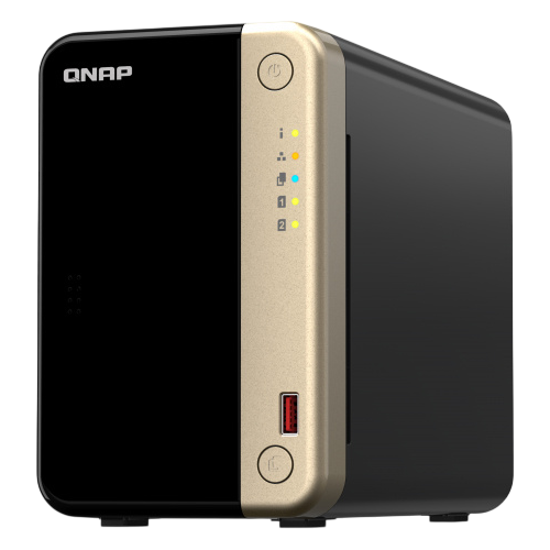 NAS QNAP, Intel Celeron N5095, RAM 8GB, 2 bahías para unidades de 3.5"/2.5" SATA HDD/SSD (No incluye discos duros)
