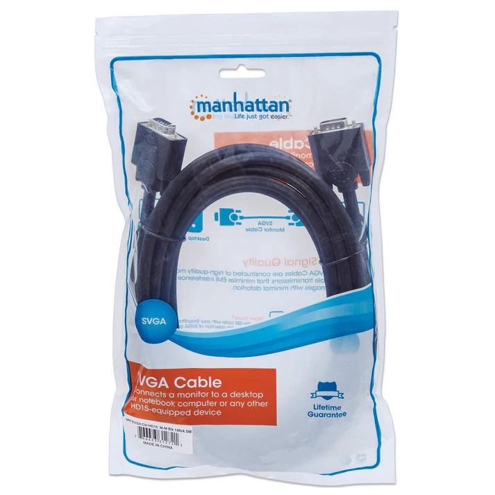 Cable de monitor VGA, 4.5mts