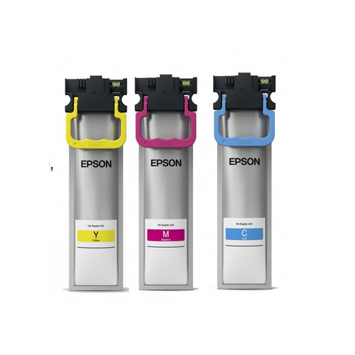 Cartucho de tintas Epson PACK (3 colores, C,M,Y), tinta de alto rendimiento para impresoras WF-C5210, C5290, C5710,C5790