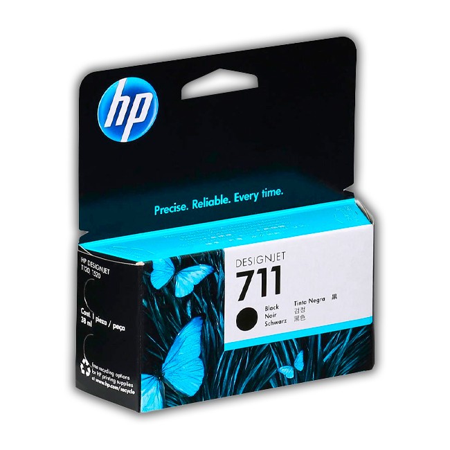 Cartucho de Tinta HP 711, Negra, 38ML