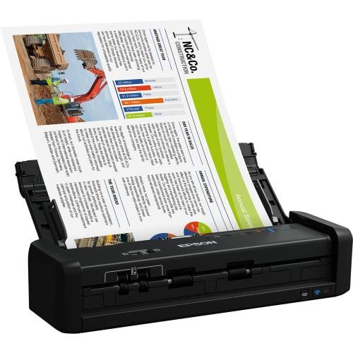 Escáner PORTÁTIL, Color, Duplex, 600 x 600 DPI, USB 3.0, Wi-Fi, Color Negro