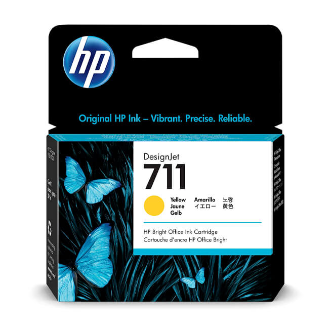 Cartucho de Tinta HP 711, Yellow, 29ML