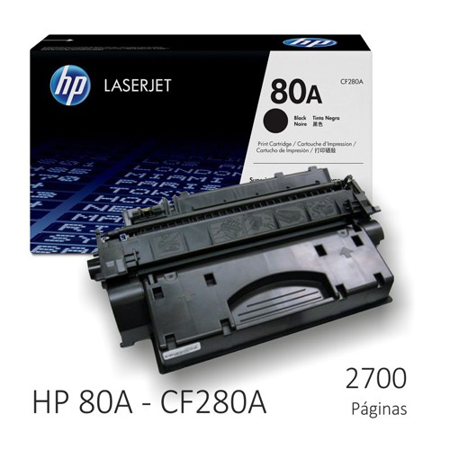 Tóner HP CF280A (80A) Toner color Negro HP 80A, rinde apr... | CompuCenter  Bolivia