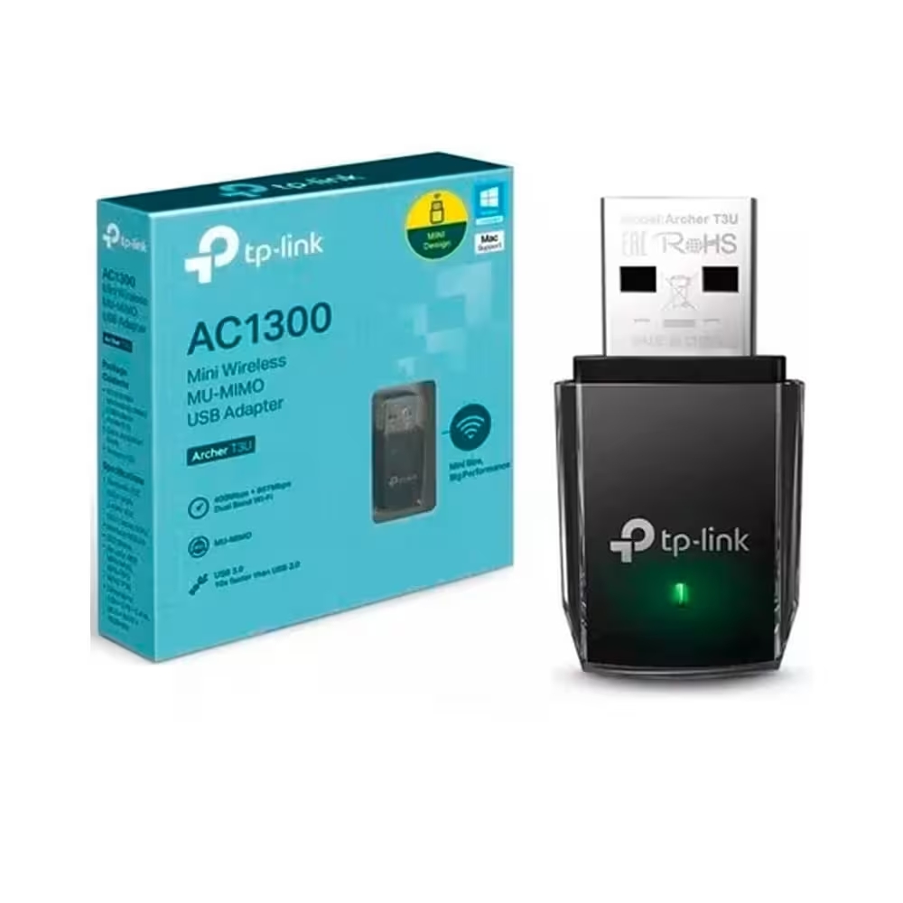MINI ADAPTADOR USB INALAMBRICO AC 1300