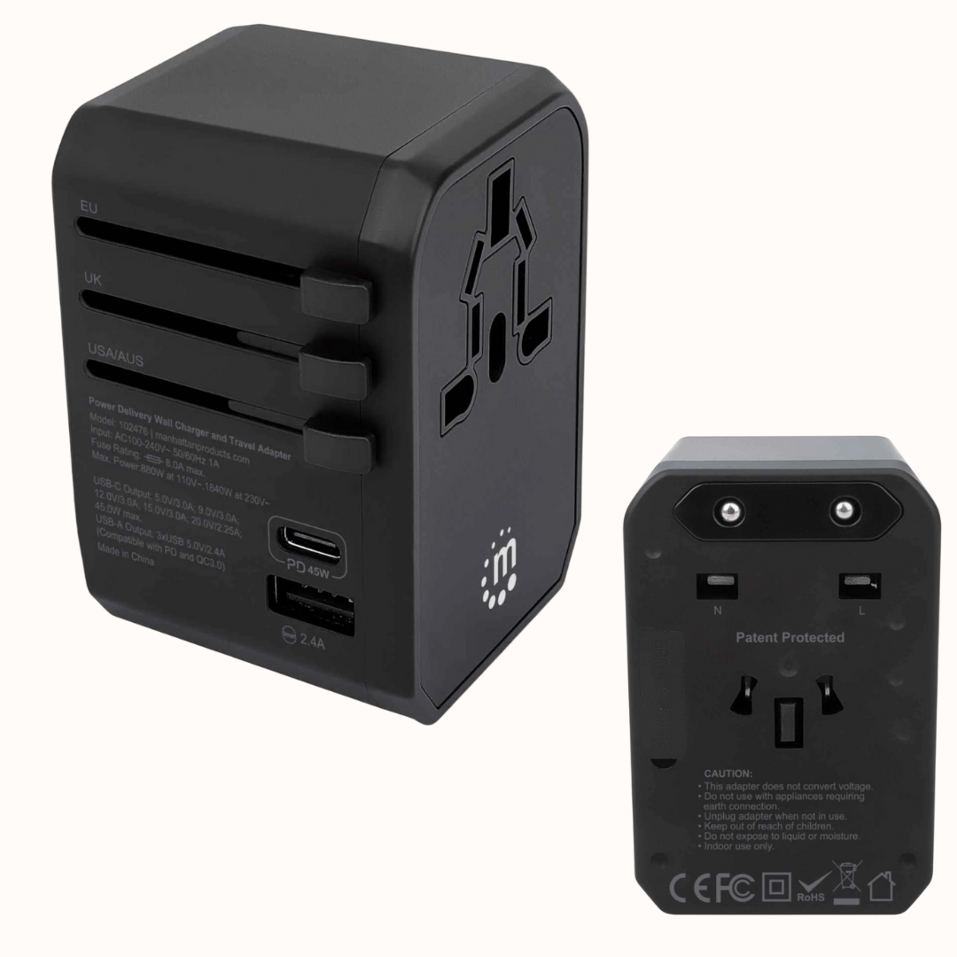 Cargador de pared para viaje PD - 45 W