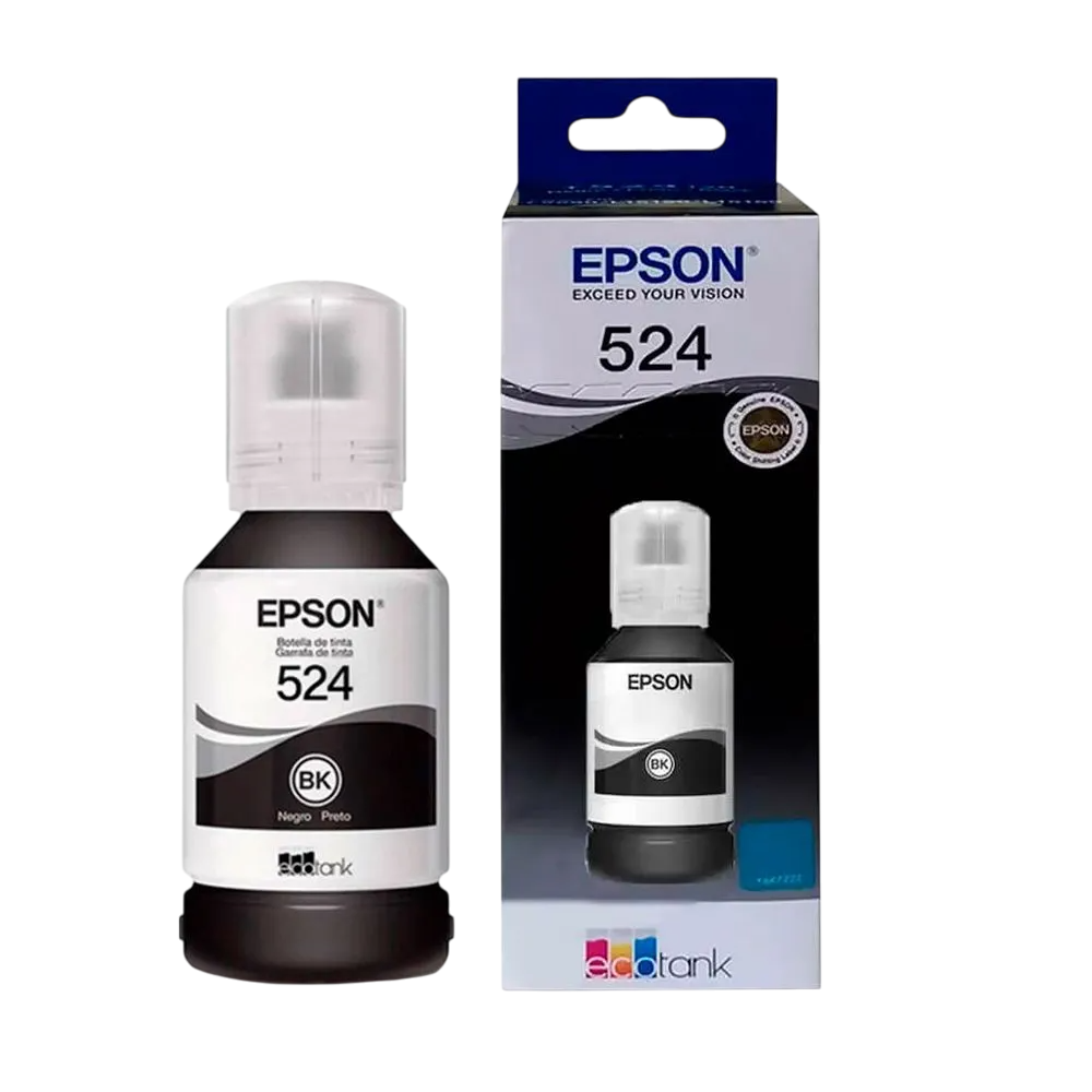 Tinta Epson T524, Negro, 127ml, 7.500 páginas aprox.