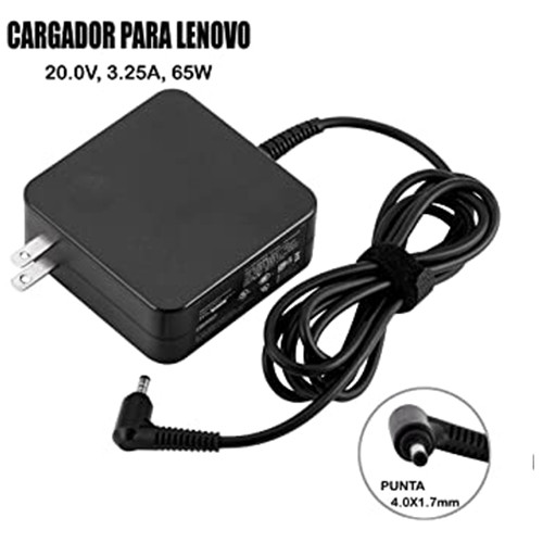 Cargador Lenovo Ideapad Series,  Voltaje 20v, punta 4.0mm x 1.7mm