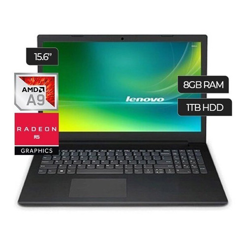 Laptop LENOVO, Pantalla de 15.6" HD, AMD A6-9225, 8GB ram , Disco 480GB SSD, 15.6″HD, Windows 10, VIDEO R4 GRAPHICS INTEGRADOIN PROCES