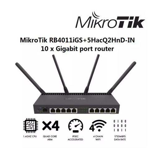 Punto de acceso WIFI 5 AC 2.4/5Ghz, 18/dBm, 2dBi, x4 puerto Gb + 1x