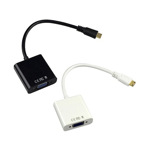 Cable Adaptador Externo Convertidor de Video y Audio Micro HDMI a VGA -  1920x1200