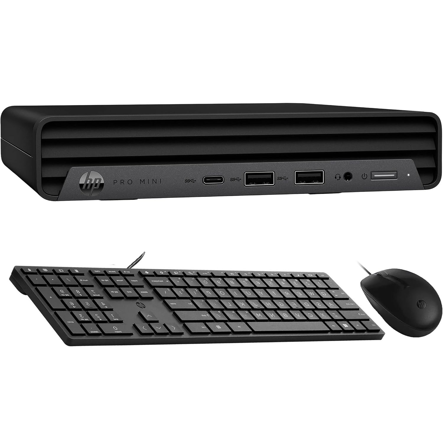 PC HP SFF, Intel Core i5-14500T, RAM 16GB, Disco 512 GB SSD M.2, NO DVD, WiFi, BT, Win11 Pro, Teclado y Mouse Español.