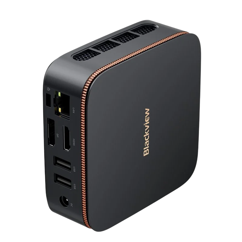 Mini PC BLACKVIEW, Intel Twin Lake N150, RAM 8GB, Disco 256 GB SSD, Bluetooth, Wi-Fi, RJ45, Win 11 Pro