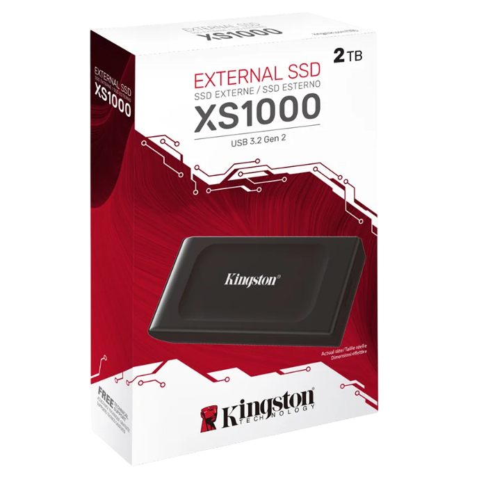 Disco solido externa SSD 2TB, USB 3.2,