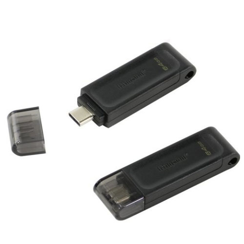 Mitzu® Memoria USB de 32G flash drive con ojal para correa, negro
